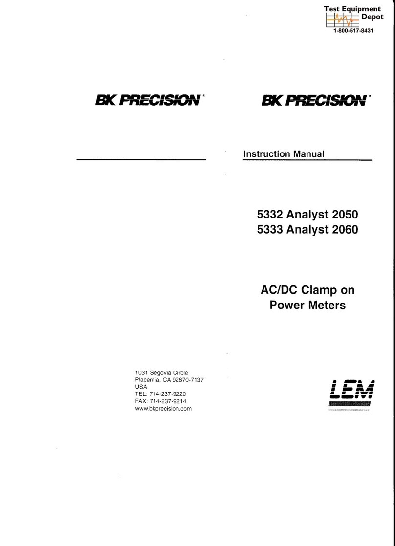 B+K precision 5332 Analyst 2050 User manual