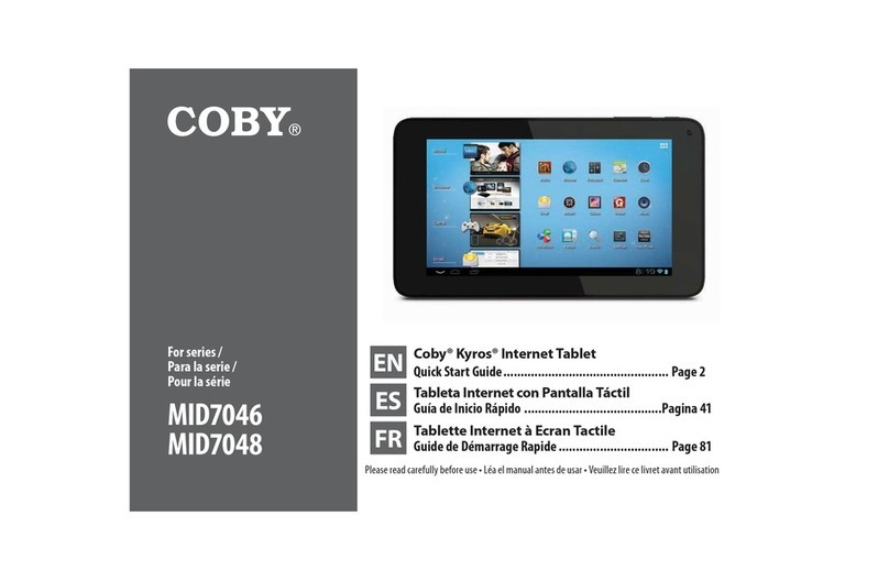 Coby Kyros MID7046 Series User manual