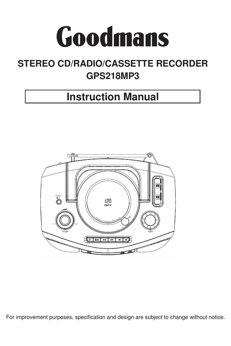 Coodmans GPS218MP3 instruction manual