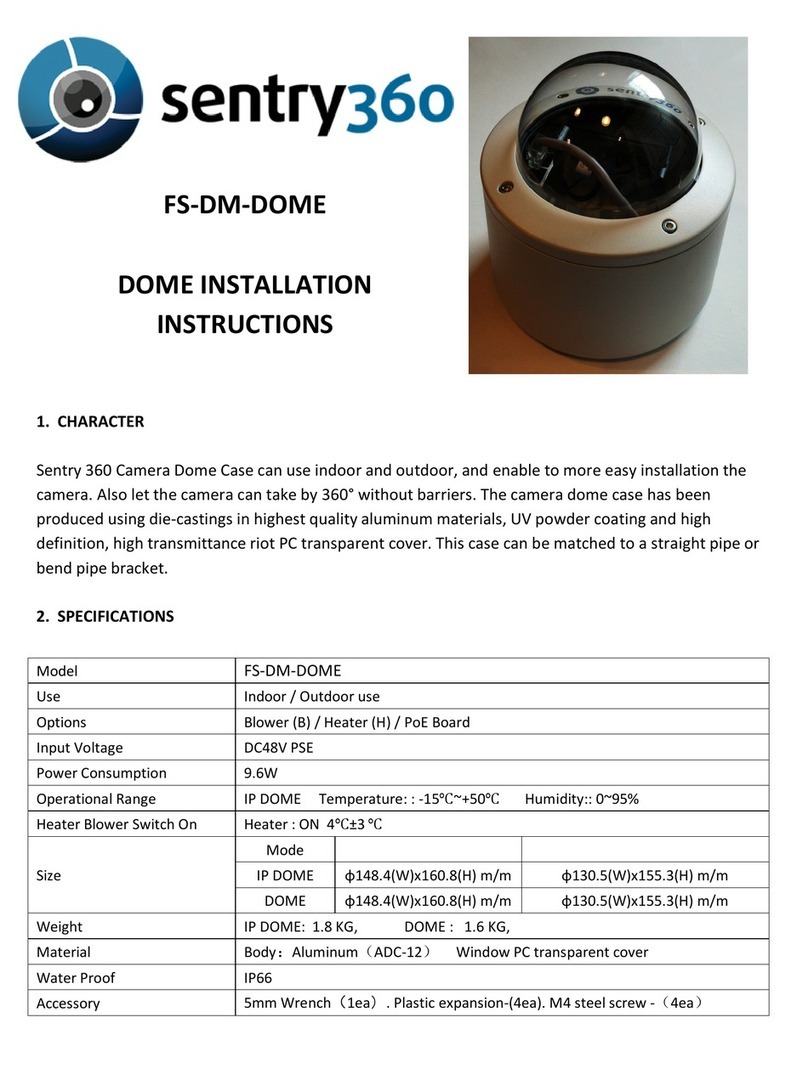 Sentry360 FS-DM-DOME installation instructions
