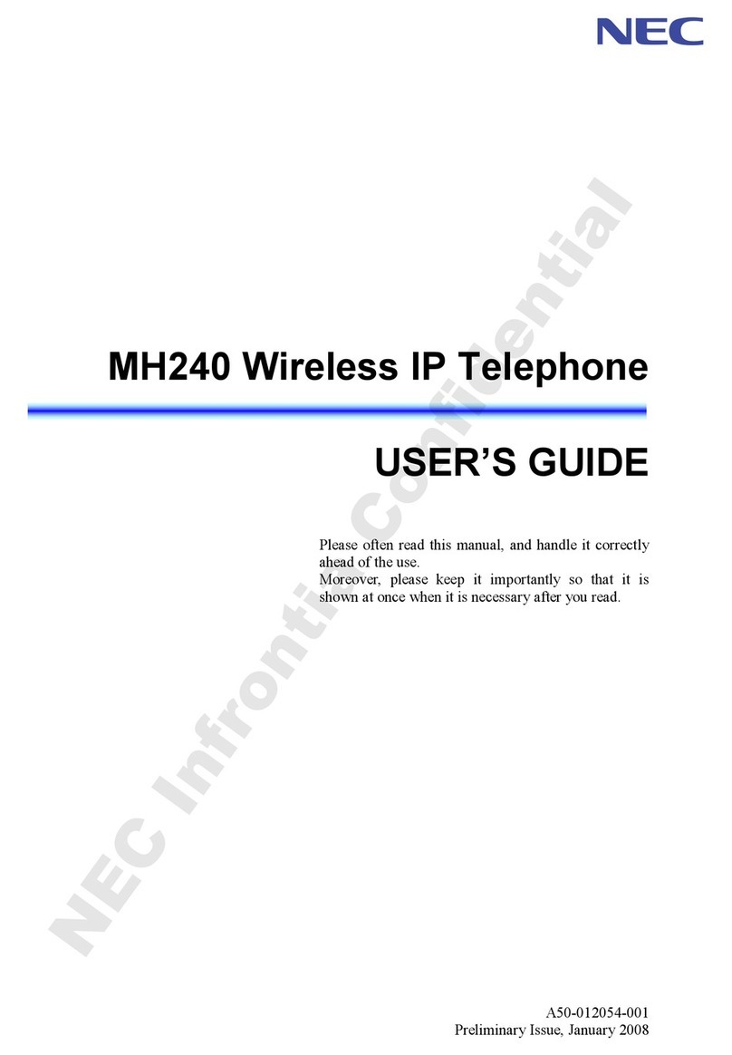 NEC UNIVERGE MH240 User manual