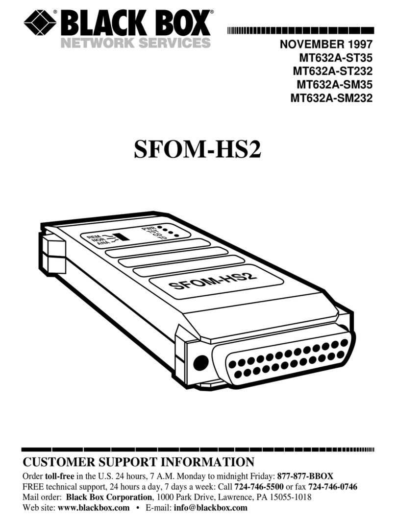 Black Box MT632A-ST35 User manual