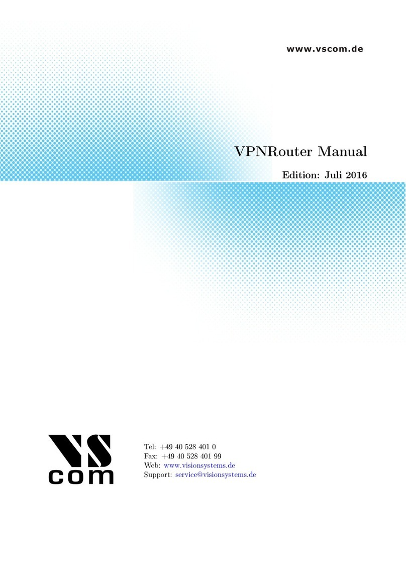Vision Systems VPNRouter iR 5221 manual