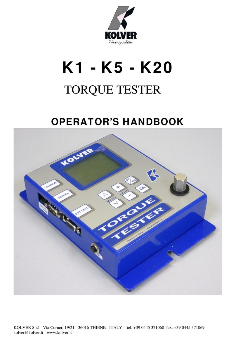 Kolver K1 Operator's handbook