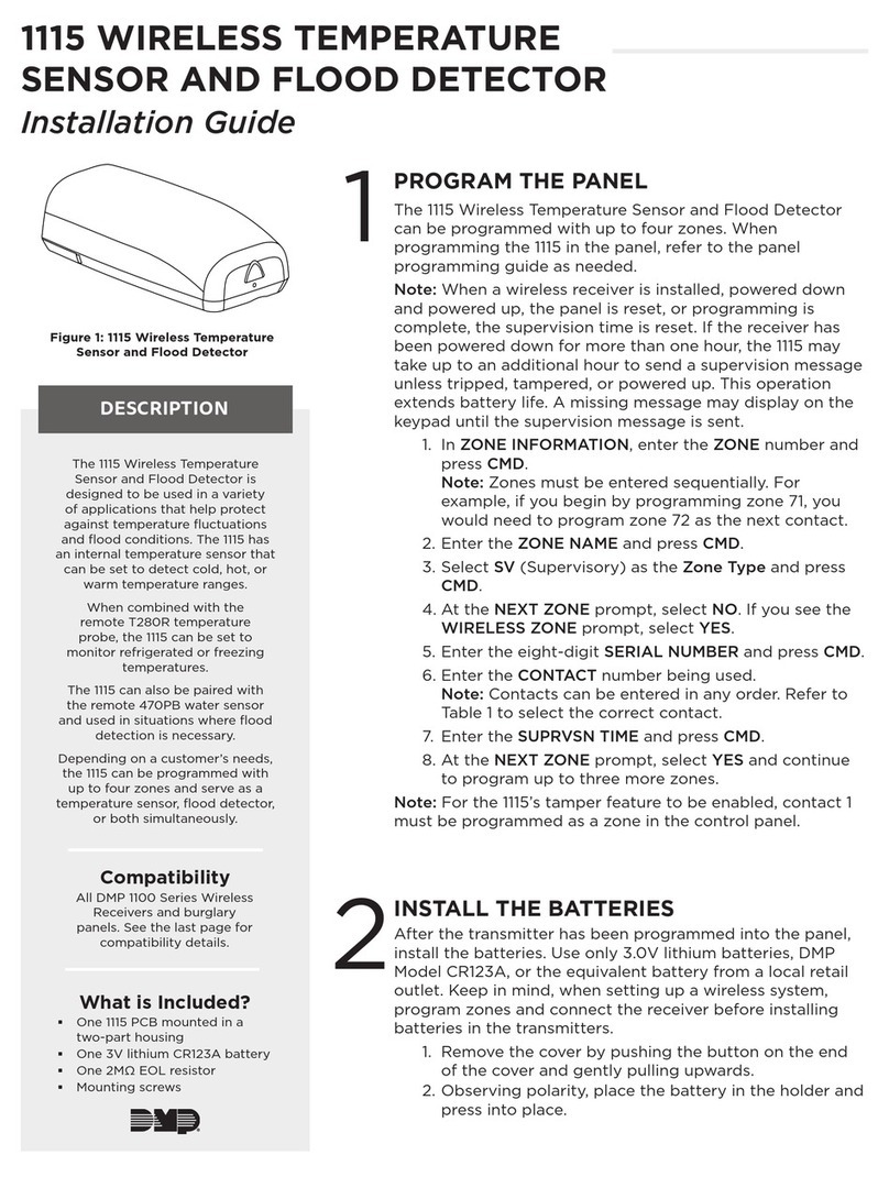DMP Electronics 1115 installation guide