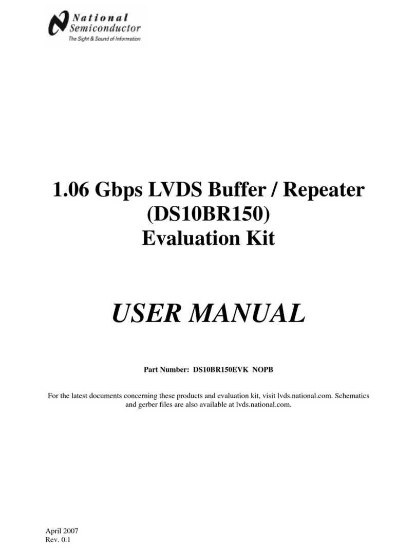 National Semiconductor DS10BR150EVK user manual