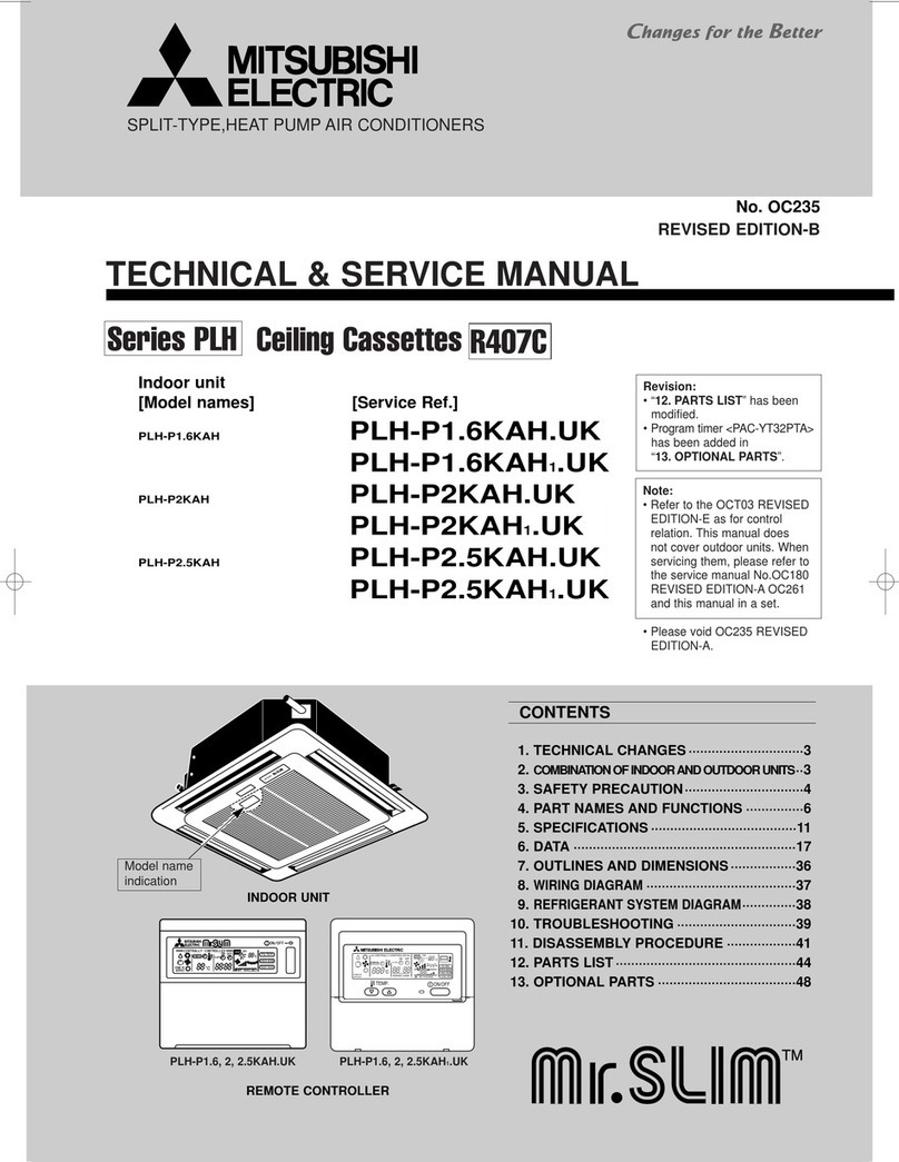 Mitsubishi PLH-P1.6KAH Technical & service manual