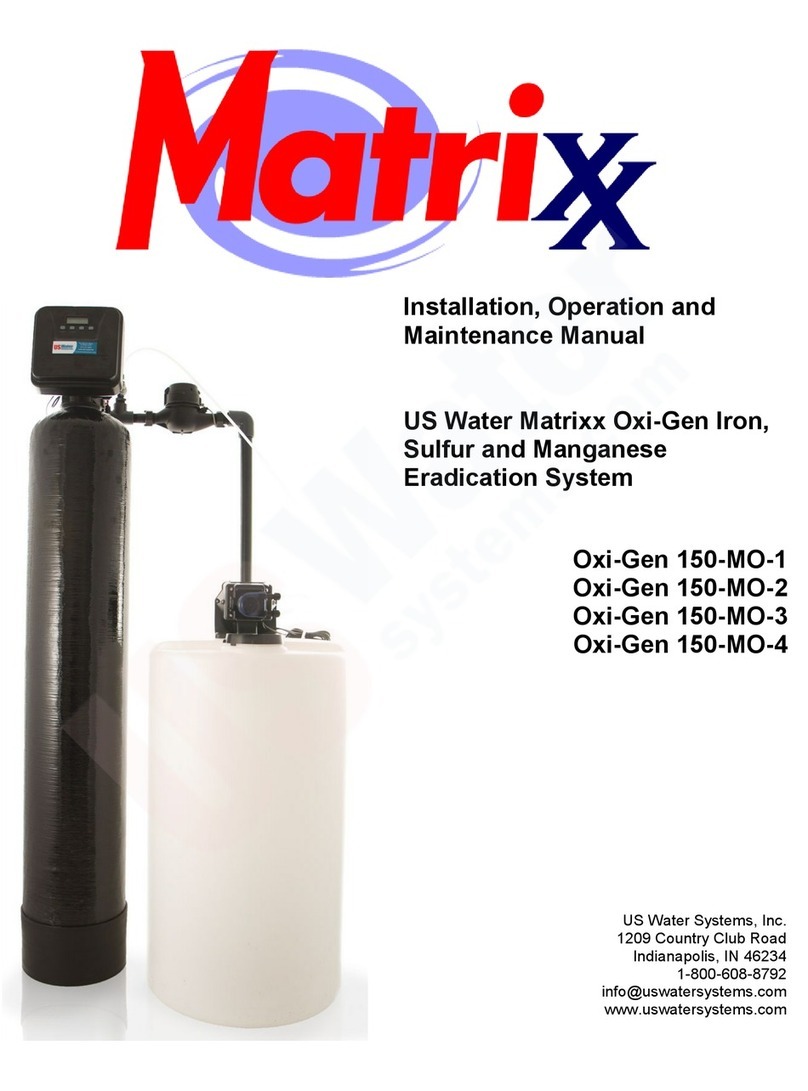 US Water Systems Oxi-Gen 150-MO-1 Installation, operation and maintenance manual US Water Systems Oxi-Gen 150-MO-1 Installation, operation and maintenance manual