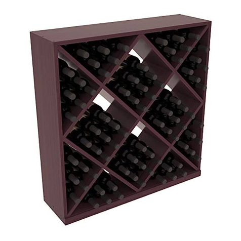 Wine racks America Solid Diamond Cube Assembly guide