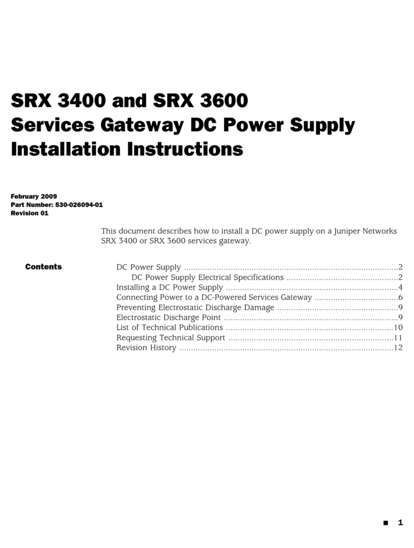 Juniper SRX 3400 installation instructions