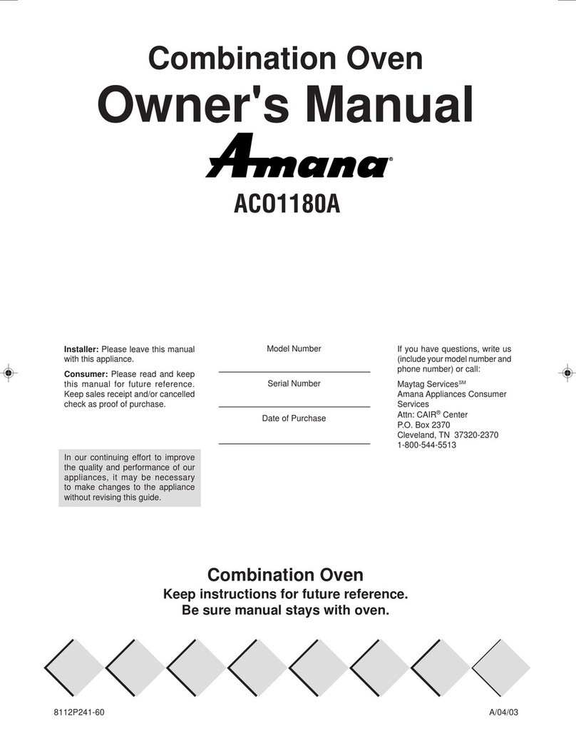 Amana ACO1180A User manual Amana ACO1180A User manual