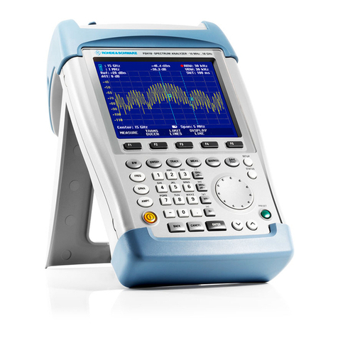 R&S FSH series User manual