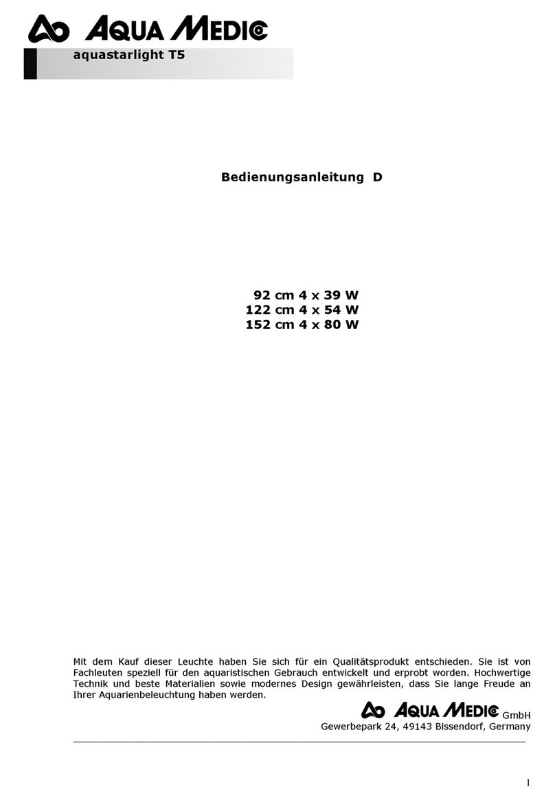 Aqua Medic aquastarlight T5 Operation manuals