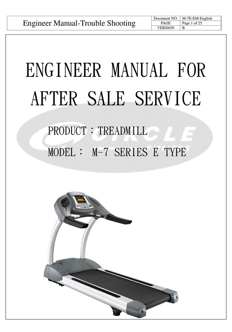 CIRCLE FITNESS M-7 SERIES E TYPE Engineer's manual