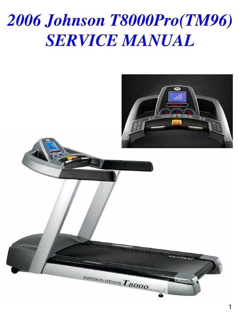 Johnson Fitness T8000Pro Service manual