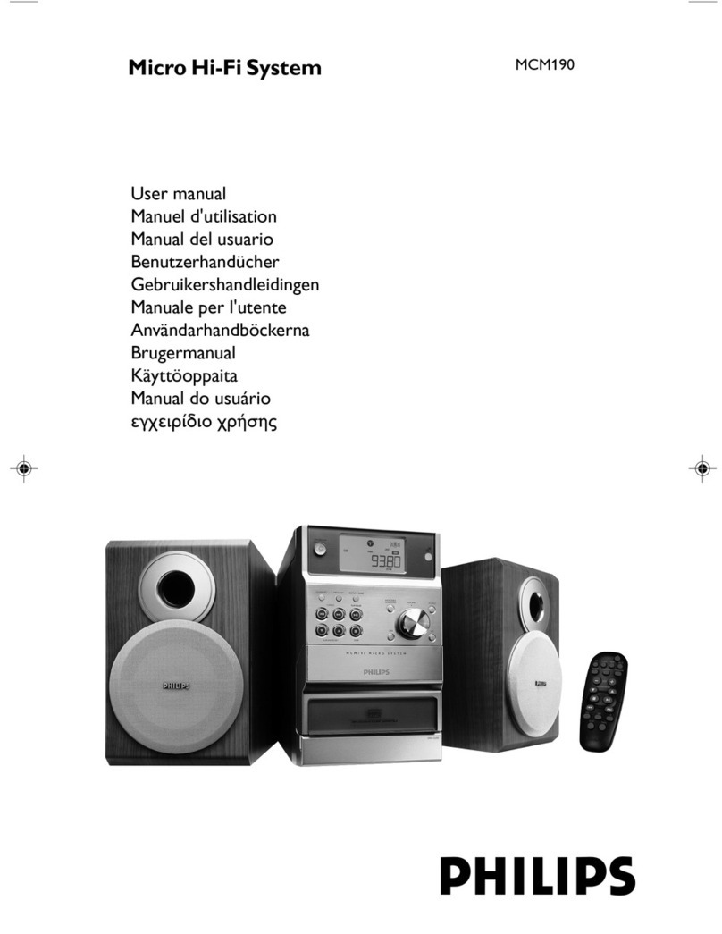 Philips MCM190 user manual