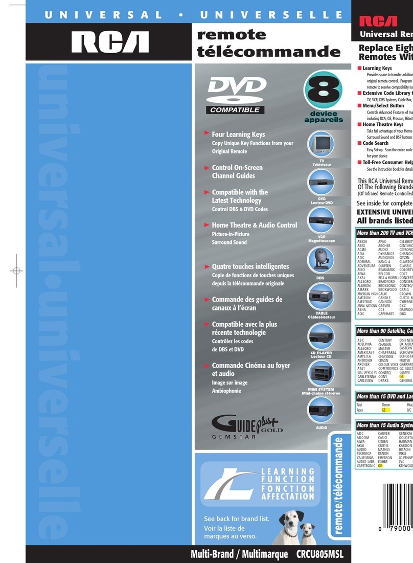 RCA CRCU805MSL User manual