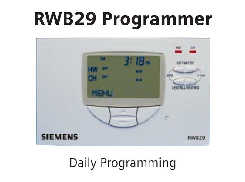 Siemens RWB29 User manual