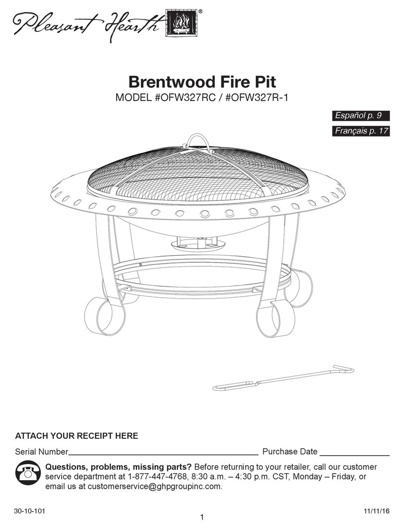 pleasant hearth OFW327RC User manual
