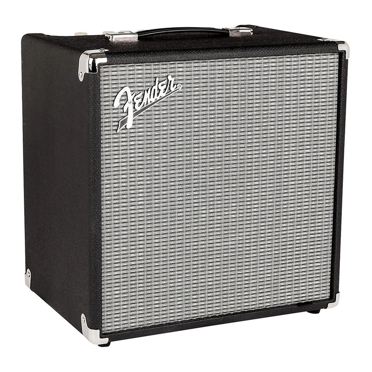 Fender RUMBLE STAGE 800 owner's manual