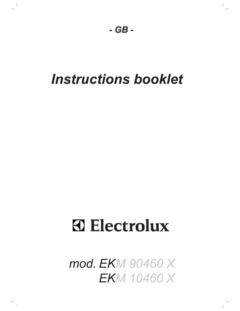 Electrolux EKM 90460 X:EKM 10460 X Instruction booklet