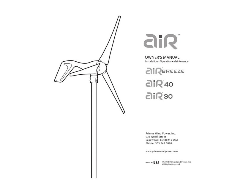 Primus Wind Power Air Breeze User manual