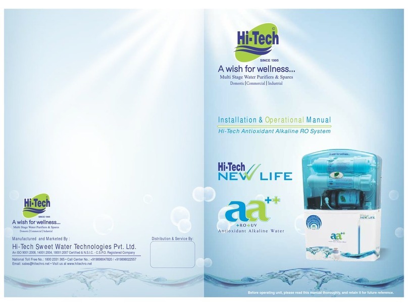 Hitech New Life aa++ Installation & operational manual Hitech New Life aa++ Installation & operational manual