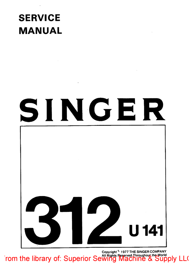 Singer 312 U141 Service manual