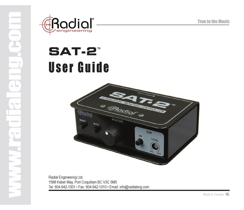 Radial Engineering SAT-2 user guide