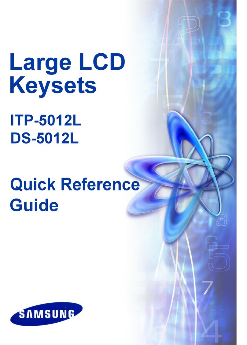 Samsung OfficeServ ITP-5012L Quick reference guide