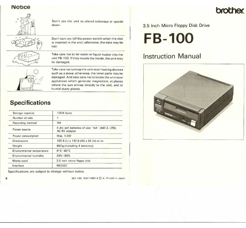 Brother FB-100 User manual
