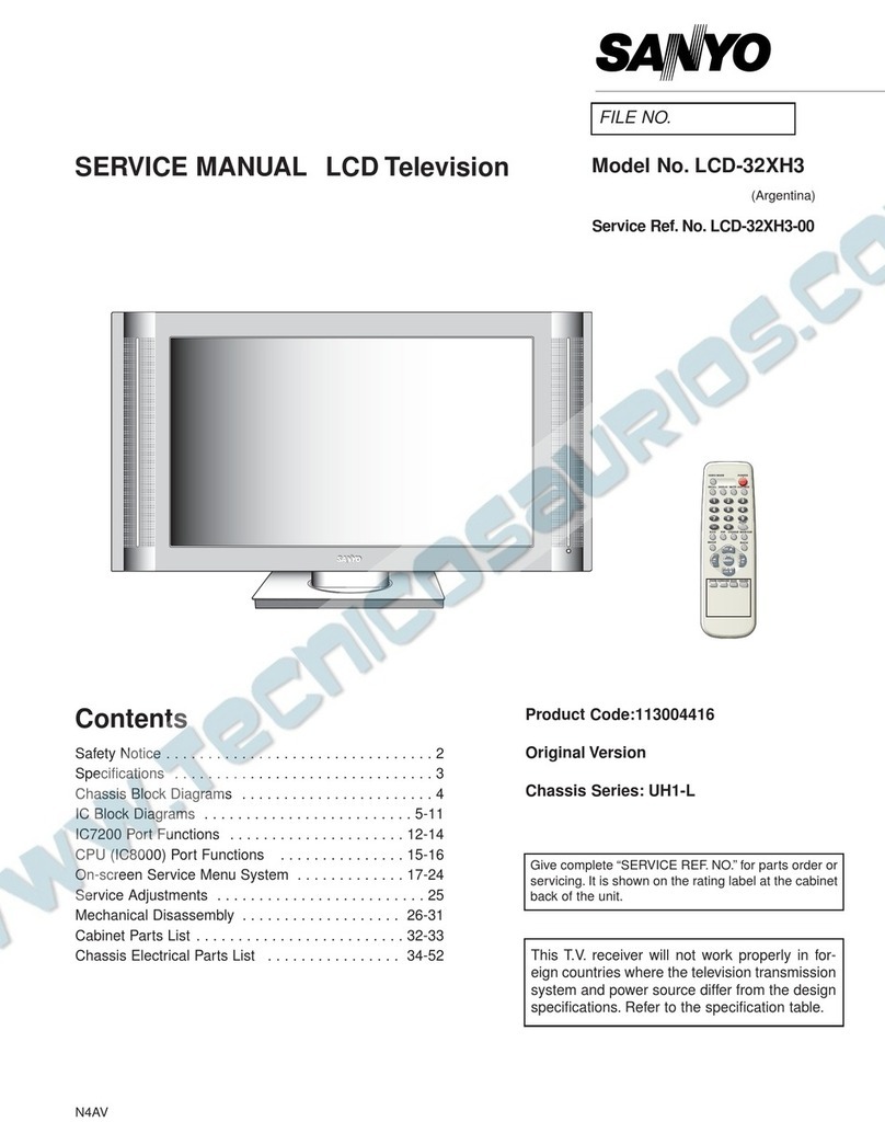 Sanyo LCD-32XH3 User manual