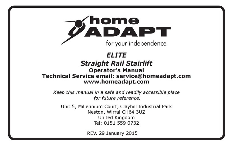 Homeadapt ELITE Operator's manual