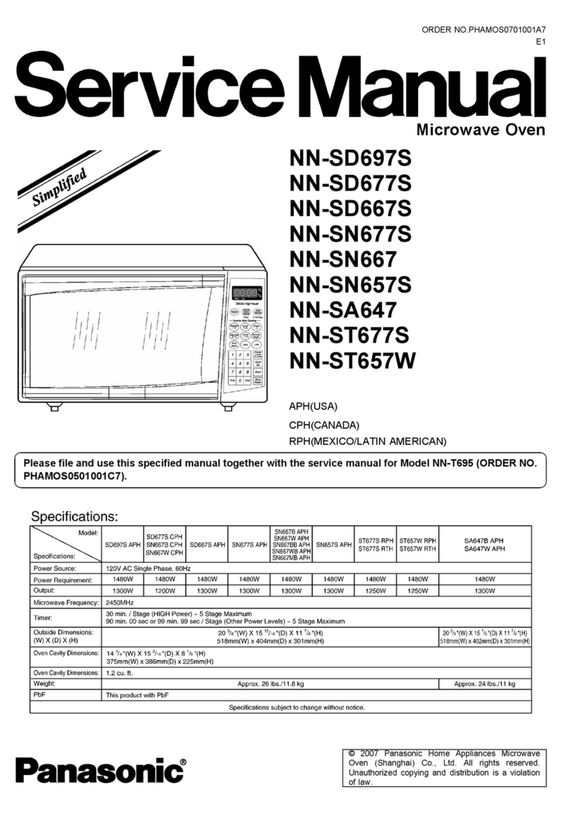 Panasonic Genius NN-SD697S User manual