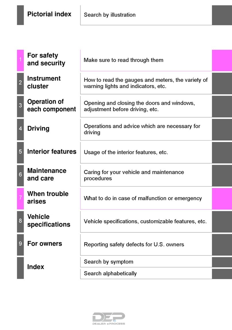 Toyota Avalon Hybrid 2018 User manual