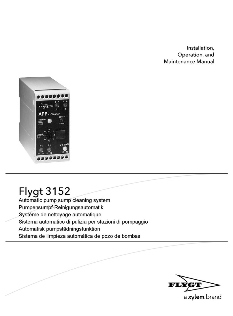 FLYGT 3152 Installation, operation and maintenance manual