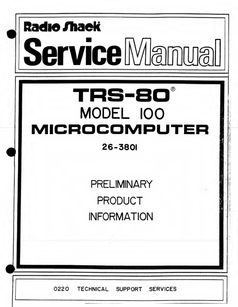 Radio Shack 26-3801 Service manual