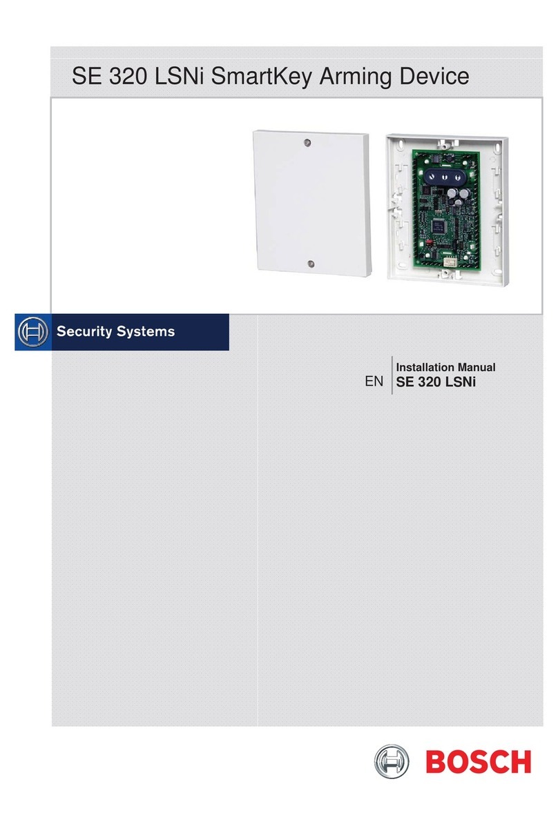 Bosch SE 320 LSNi installation manual