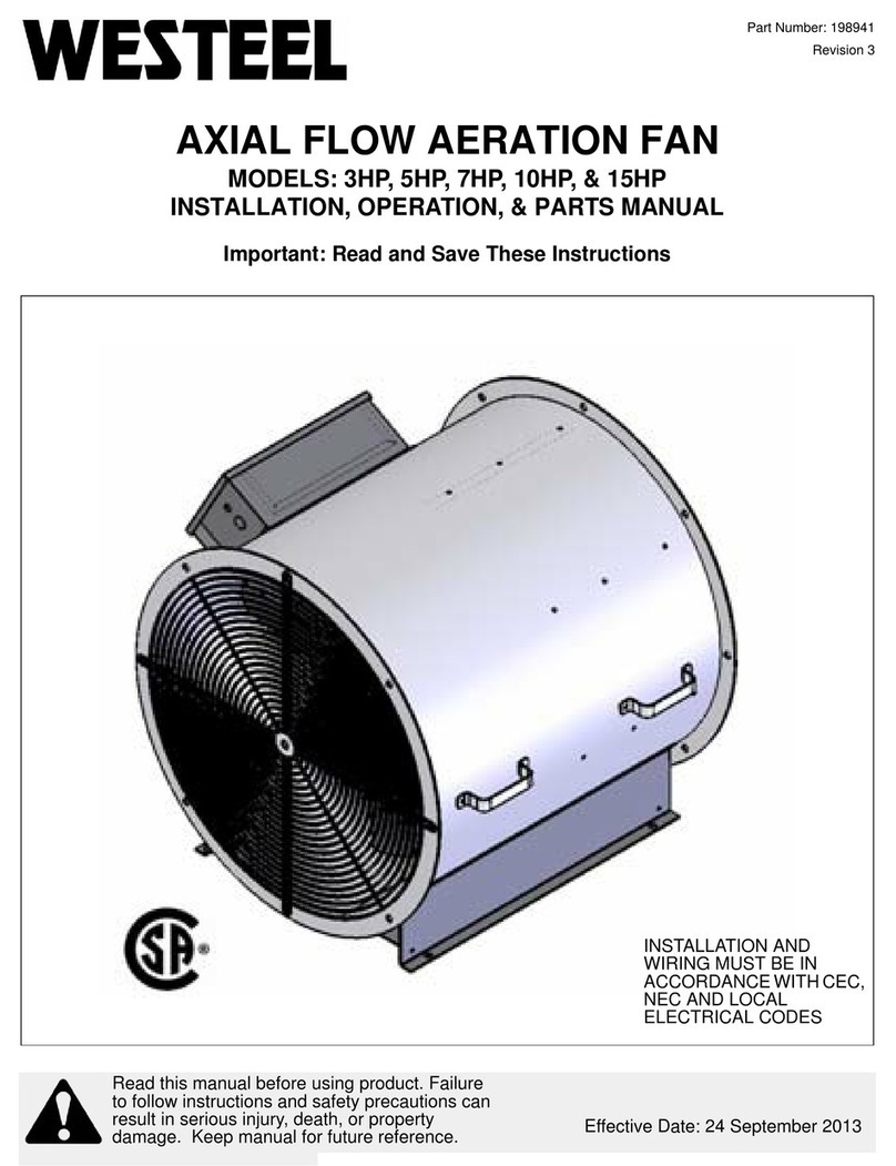 Westeel 3HP Installation and operation manual