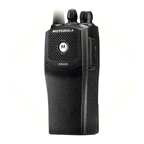 Motorola PR400 Commercial Series User manual