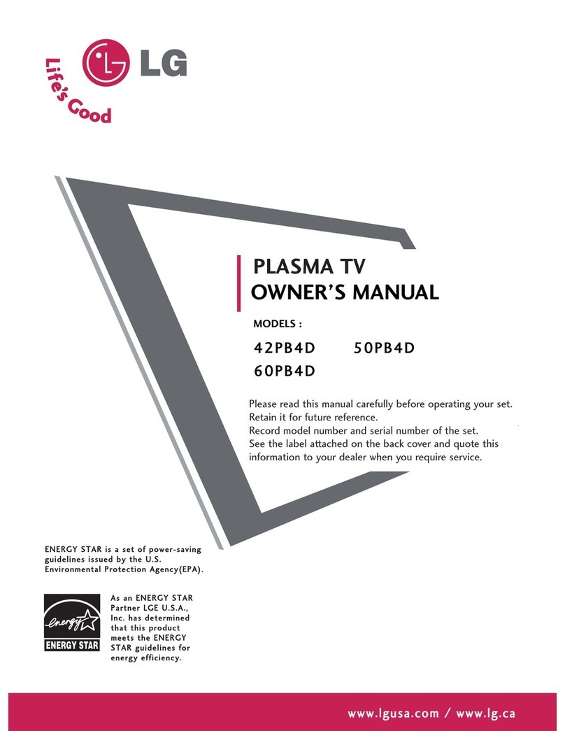 LG 42PB4D Series User manual