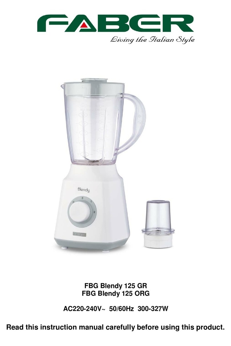 Faber FBG Blendy 125 GR instruction manual
