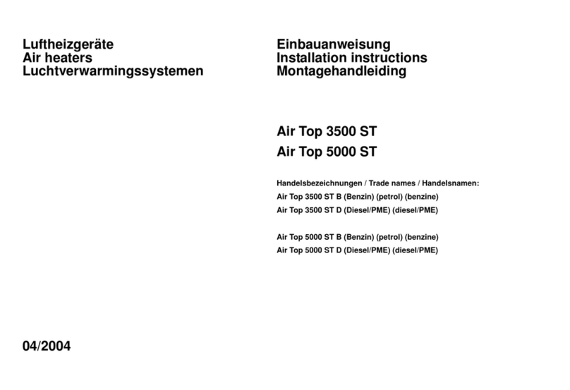 Webasto Air Top 3500 ST User manual