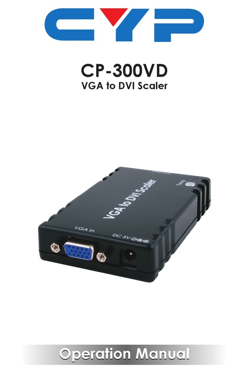 CYP CP-300VD Operation manuals