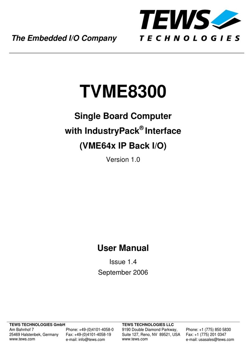 Tews Technologies TVME8300 user manual