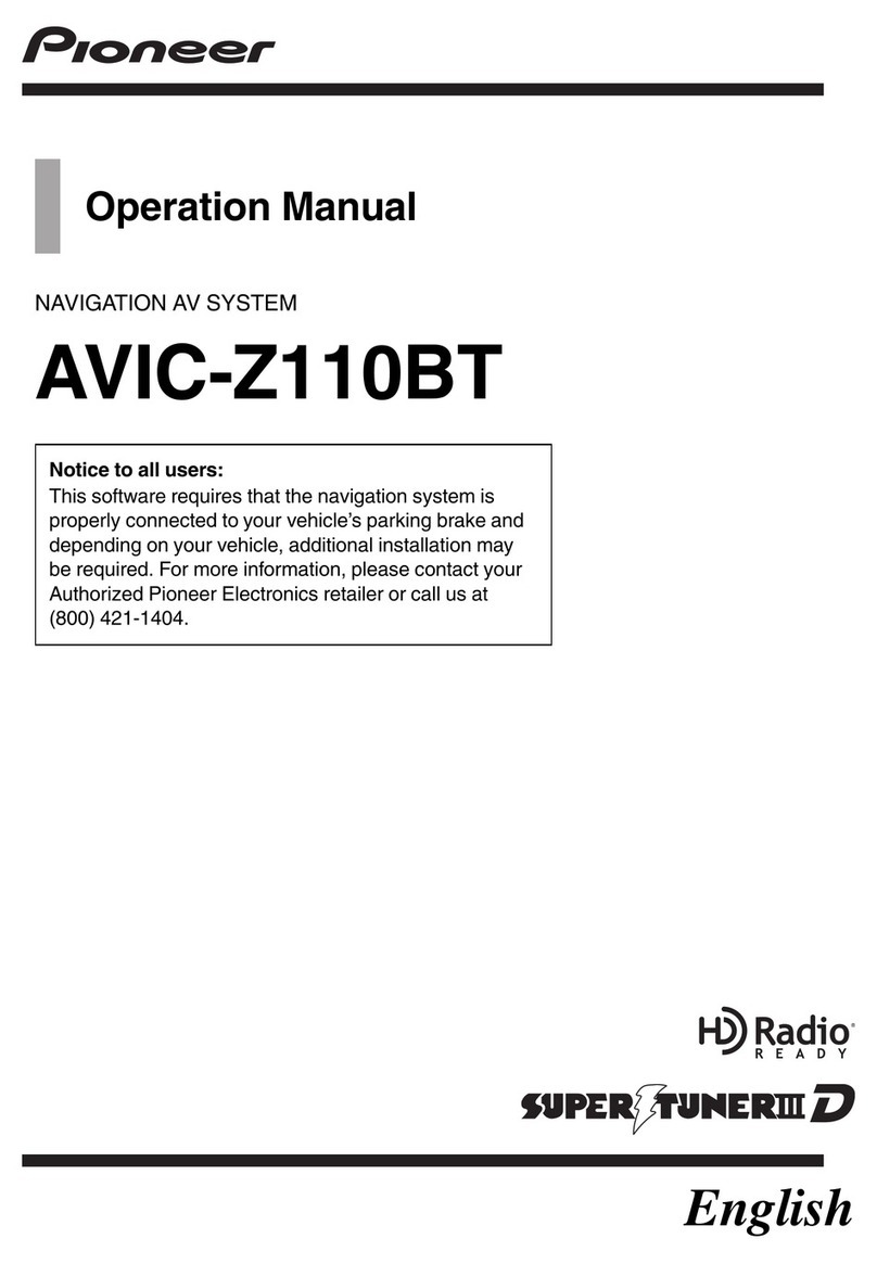 Pioneer AVIC-Z110BT Installation manual