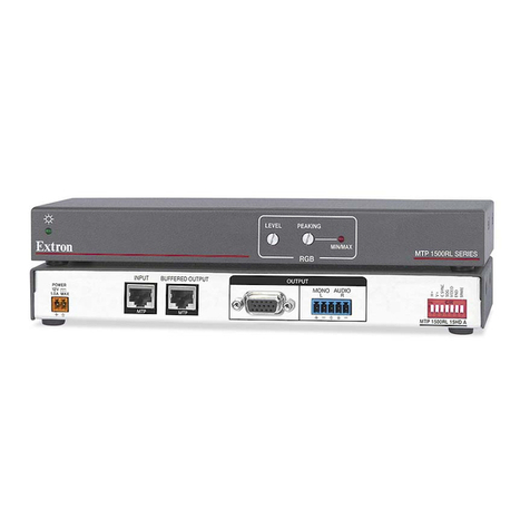 Extron electronics MTP 1500RL 15HD A SEQ User manual