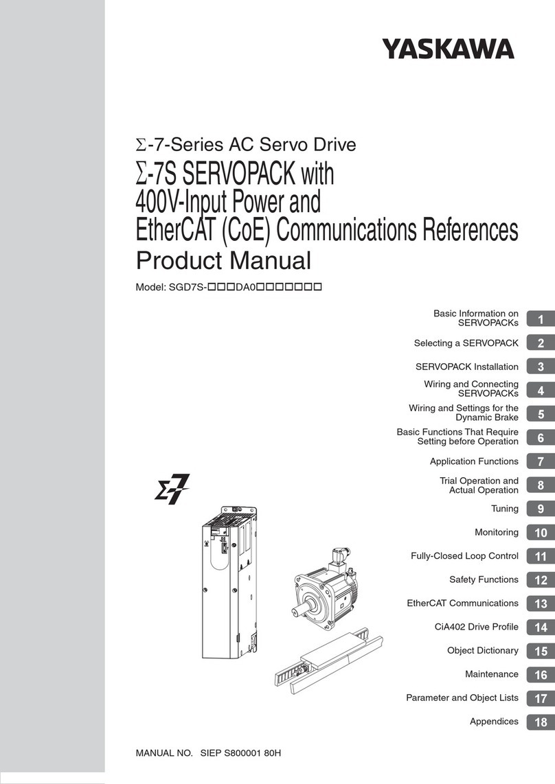YASKAWA SGD7S-xxxDA0 series User manual