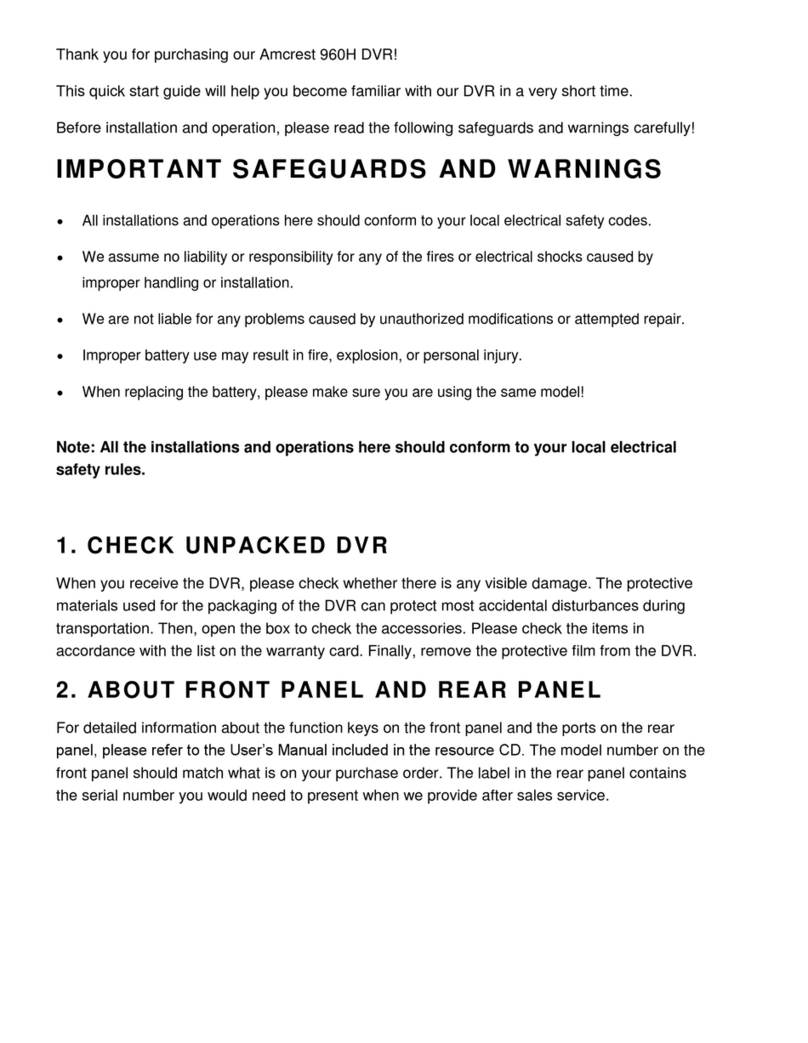 Amcrest 960H user manual