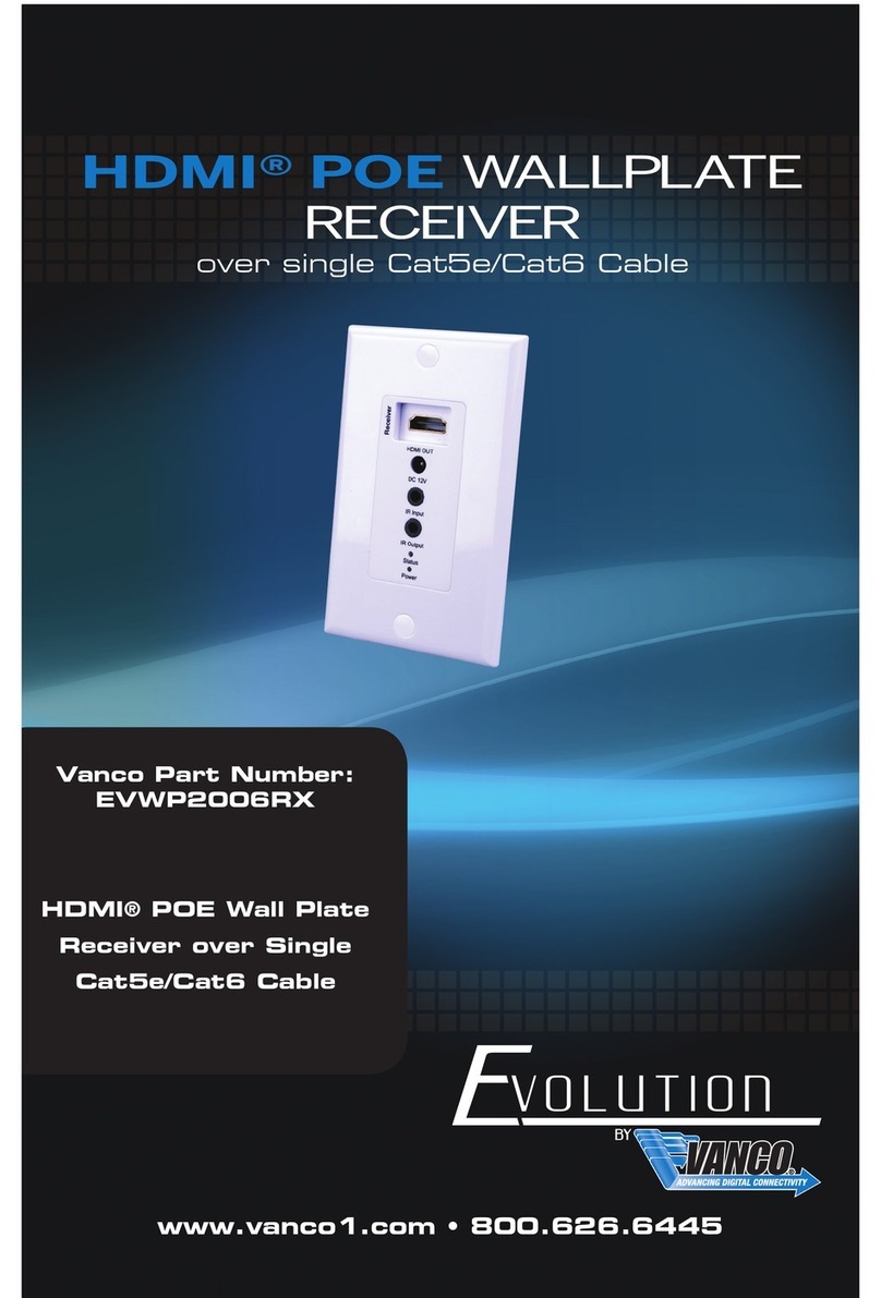 Vanco EVWP2006RX User manual